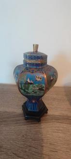 2 Unieke stukken cloisonne met voet en 1 zonder voet, Antiek en Kunst, Ophalen of Verzenden