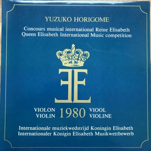 Concours Reine Elisabeth, YUZUKO HORIGOME, VIOLON 1980, CD & DVD, Vinyles | Classique, Comme neuf, Romantique, Autres types, 12 pouces