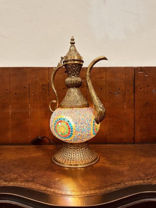 Oosterse Mozaiek Tafellamp, Antiek en Kunst, Antiek | Kantoor en Zakelijk, Ophalen of Verzenden