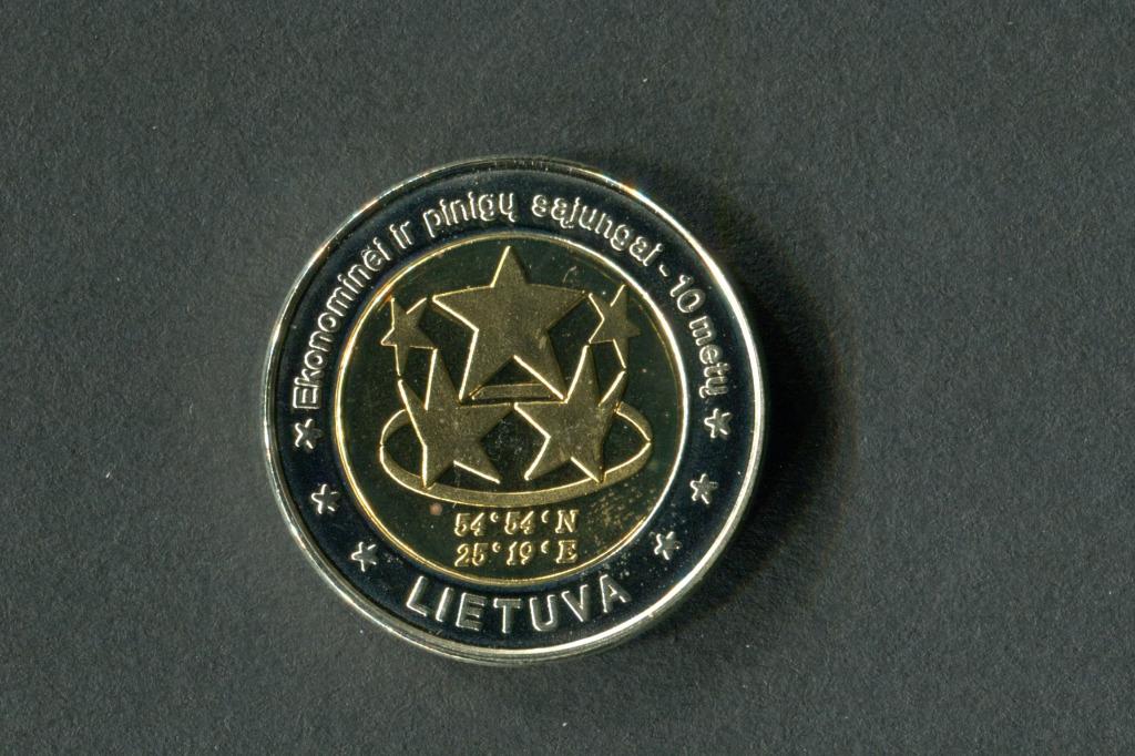 Lituanie Etoiles specimen 2 euros monnaie essai  pièce rare, Enlèvement ou Envoi, Autres pays, 2 euros, Série