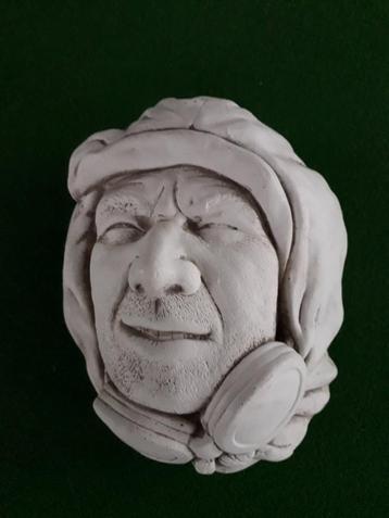 Tête d'aviateur en plâtre, Enlèvement ou Envoi