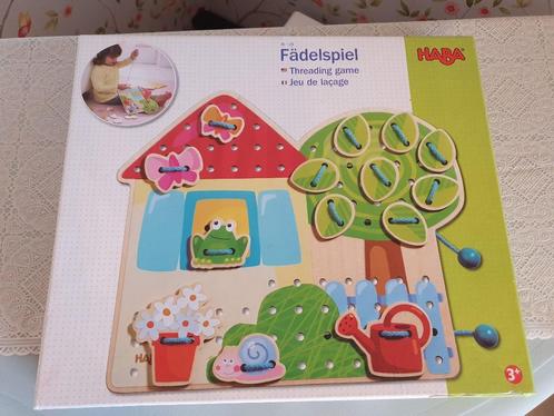 HABA rijgspel hout 3+ Greta's tuin, Kinderen en Baby's, Speelgoed | Educatief en Creatief, Zo goed als nieuw, Ophalen of Verzenden