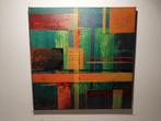Schilderij abstract squares, Antiek en Kunst, Kunst | Schilderijen | Modern, Ophalen