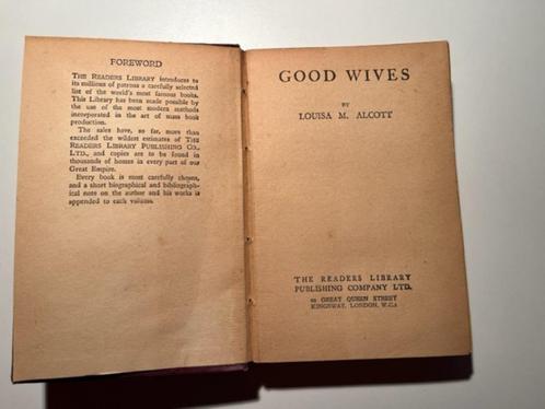 Good Wives de Louisa M. Alcott (vieux livre), Antiquités & Art, Antiquités | Livres & Manuscrits, Enlèvement ou Envoi