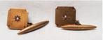 Paar manchetknopen Art Deco 18kt zaadparel., Ophalen of Verzenden, Goud, Manchetknopen