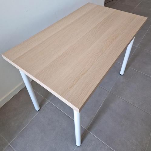 IKEA LINNMON Tafel – 100x60 cm met Witte ADILS Poten, Huis en Inrichting, Bureaus, Zo goed als nieuw, Ophalen