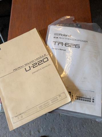 owner's manual Roland u-220 en tr-626 beschikbaar voor biedingen