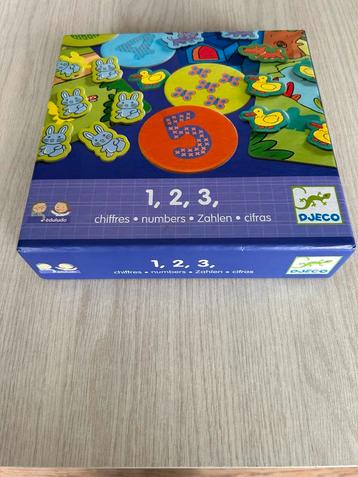 Djeco 1,2,3 spel 3-6 jaar beschikbaar voor biedingen
