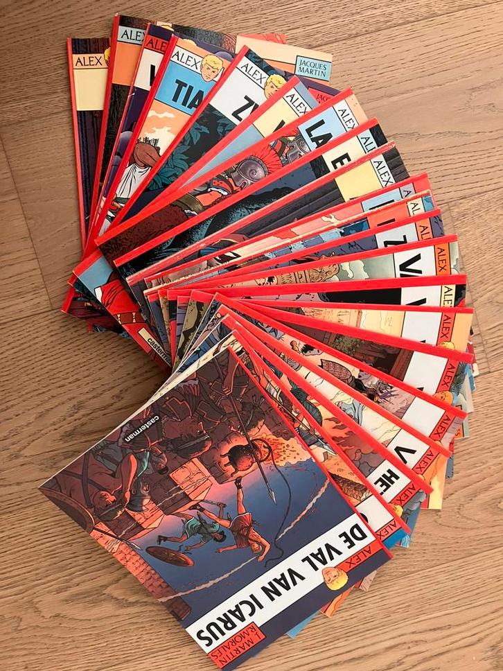 21 Strips Alex in uitstekende staat, Boeken, Strips | Comics, Zo goed als nieuw, Meerdere comics, Europa, Ophalen of Verzenden