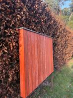 Padouk wand/reclamebord, Tuin en Terras, Ophalen, Nieuw, Hout