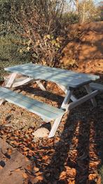 Houten picknickbank, Ophalen