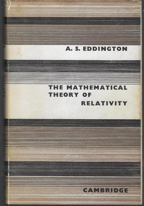 The Mathematical Theory of Relativity. Second Edition., Antiquités & Art, Antiquités | Livres & Manuscrits, Enlèvement ou Envoi