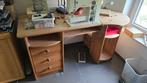 Dennenhouten bureau met planken 148cm x 60cm, Ophalen, Zo goed als nieuw, Bureau