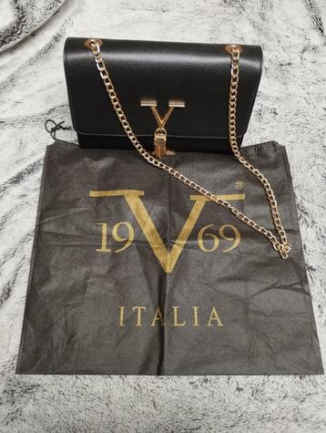 zwart schoudertasje Versace