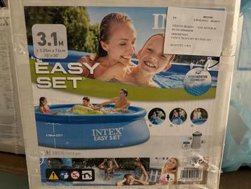 Nieuwe intex easy set 304x76 met pomp nog in doos beschikbaar voor biedingen