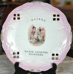 ancienne assiette porcelaine publicitaire  petre baudour, Ophalen of Verzenden
