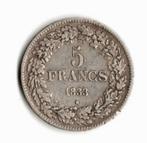 Pièce de monnaie / 5 fr / Leopold Ier/1833 /Argent/ Belgique, Timbres & Monnaies, Monnaies | Belgique, Argent, Enlèvement ou Envoi