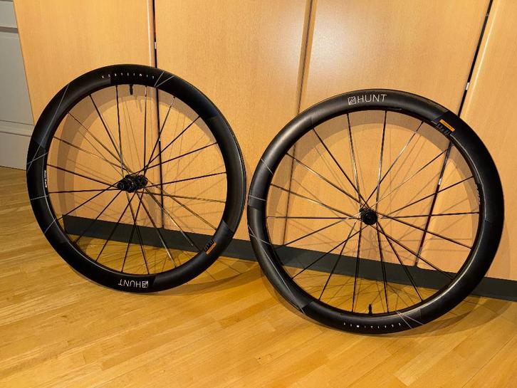 HUNT SUB50 LIMITLESS UD CARBON SPOKE DISC, Fietsen en Brommers, Fietsonderdelen, Zo goed als nieuw, Racefiets, Wiel, Ophalen