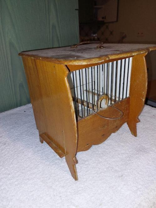 oude houten vinken vogelkooitje, jaren 1950, Antiek en Kunst, Curiosa en Brocante, Ophalen of Verzenden