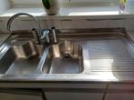 Evier de cuisine en inox avec robinetterie, Enlèvement