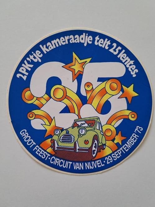 Autocollant vintage - 2Pk'tje Kameraadje compte 25 ressorts, Collections, Autocollants, Comme neuf, Voiture ou Moto, Enlèvement ou Envoi