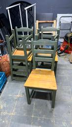 Cinq chaises de jardin en bois de très bonne qualité, Jardin & Terrasse, Chaises de jardin, Bois, Utilisé