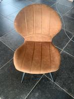 Eetkamerstoelen met bijpassend zeteltje, Huis en Inrichting, Stoelen, Ophalen, Bruin, Zo goed als nieuw, Stof