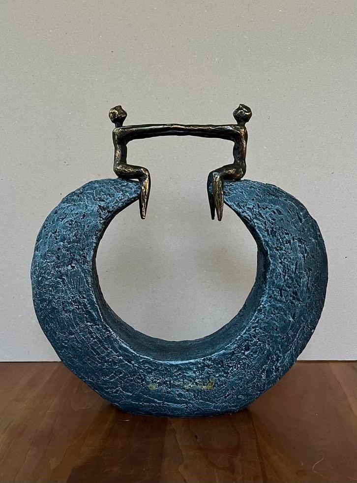 Bronze  Ger Van Tankeren : « Ensemble, nous sommes forts », Antiquités & Art, Antiquités | Bronze & Cuivre, Bronze, Enlèvement ou Envoi