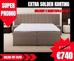 SUPER PROMO Boxspring Milano, Huis en Inrichting, Bruin, Ophalen of Verzenden, 200 cm, 160 cm