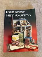 Boek 'Kreatief met karton ' incl. patronen Wim Kros 112 blz, Comme neuf, Autres sujets/thèmes, Enlèvement ou Envoi
