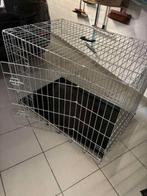 Plooibare hondenbench XL zilver met 2 deuren., Enlèvement, Neuf