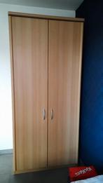 Kleerkast 2 deurs, Enlèvement, Utilisé, Pin, Avec tablette(s)