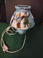 kuifje tintin artisanale tafellamp in oude herge stof, Ophalen of Verzenden, Zo goed als nieuw