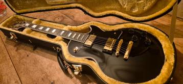 Nieuwe Epiphone Les Paul Custom Ebony IGC + pickup upgrade  beschikbaar voor biedingen