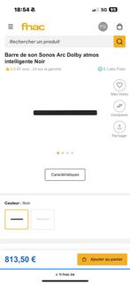 Bar de son sonos arc couleur noir, Ophalen of Verzenden, Nieuw