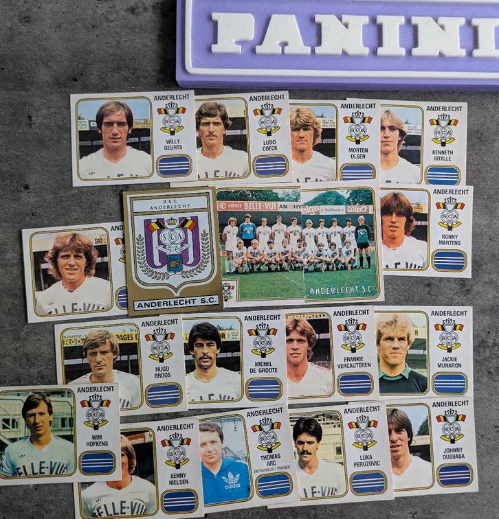 PANINI FOOTBALL 81 RSC ANDERLECHT 18 STICKERS 1981 voetbal, Hobby en Vrije tijd, Stickers en Plaatjes, Verzenden