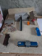 MAGNIFIQUE DECOR INDUSTRIEL AVEC MOTEUR LOCO ET AUTRES  , Envoi, Utilisé, Courant continu ou Courant alternatif, Pont, Tunnel ou Bâtiment