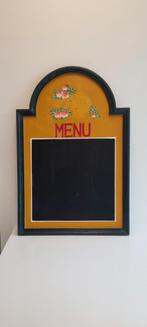 Krijtbord ´Menu´ in hout, Huis en Inrichting, Woonaccessoires | Memoborden, Krijtbord, Gebruikt, Ophalen