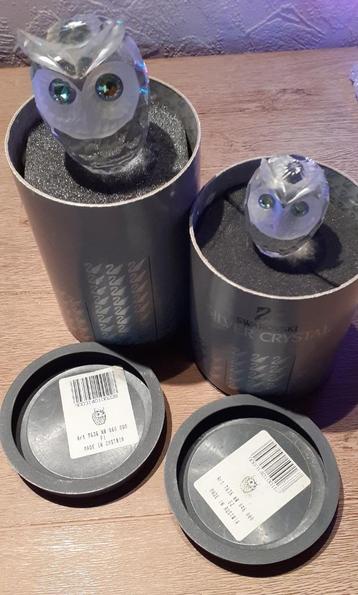 SWAROVSKI->Zilver-Kristal 2 UILEN ! beschikbaar voor biedingen