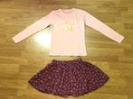 Nieuwe ensemble set meisjes 7/8 jaar T-shirt +rok, Zeeman, Nieuw, Setje, Verzenden