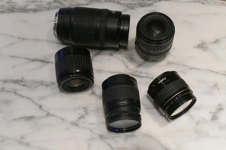 Canon EF lens 5stuks, Verzamelen, Foto-apparatuur en Filmapparatuur, Lens of Lenzen, 1980 tot heden, Ophalen of Verzenden