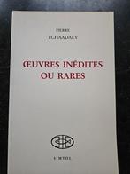 Pierre Tchaadaev. Œuvres inédites ou rares,  nieuwstaa.t, Boeken, Taal | Frans, Ophalen of Verzenden, Zo goed als nieuw