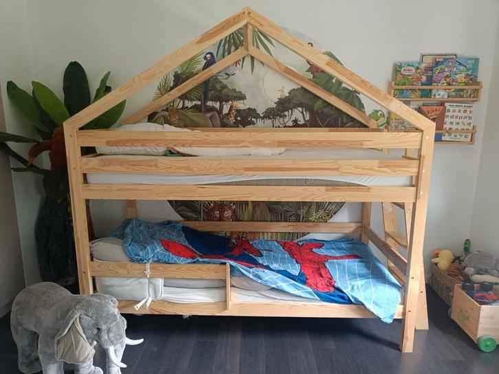 Petit puk stapelbed, Kinderen en Baby's, Kinderkamer | Stapelbedden en Hoogslapers, Zo goed als nieuw, Stapelbed, Ophalen