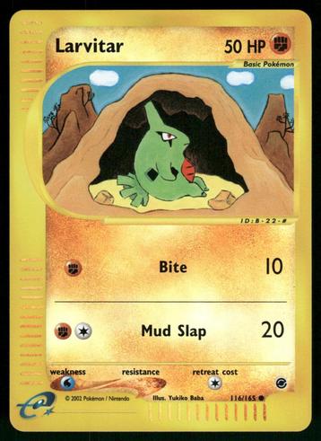 Larvitar 116/165 - Expedition Base Set (Reverse Holo) beschikbaar voor biedingen