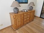 Massief grenen dressoir, Ophalen, Gebruikt, 100 tot 150 cm, Landelijk