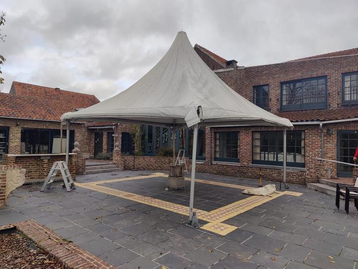 Pagode tent 6x6 meter, Tuin en Terras, Partytenten, Zo goed als nieuw, Ophalen