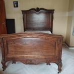Antiek bed, Bruin, Zo goed als nieuw, Twijfelaar, 120 cm