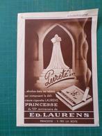 Ed. Laurens cigarette - publicité papier - 1937, Verzamelen, Ophalen of Verzenden, Gebruikt, Overige typen