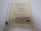 Originele affiche toespraak J.Van Severen Turnhout 1939, Verzamelen, Militaria | Tweede Wereldoorlog, Ophalen of Verzenden, Overige soorten