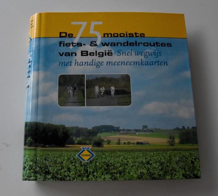 De 75 mooiste fiets- en wandelroutes België, Boeken, Reisgidsen, Zo goed als nieuw, Fiets- of Wandelgids, Benelux, Overige merken